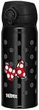 サーモス 水筒 真空断熱ケータイマグ 400ml ディズニー リボンブラック JNL-403DS R-BK