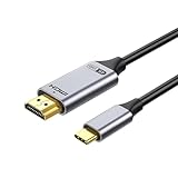 3.1USB Type C回転HDMIケーブル 4 Kビデオ出力アダプタ互換MacBook Pro/MacBook Air 2018/USB Cデバイスなど（2 M）