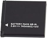 Canon NB-8L 740Wh 交換用バッテリパック For Canon/キヤノン NB-8L PowerShot A3300 A3200 A3100 A3000 A2200IS A1200 互換対応-用高性能バッテリー電池