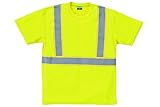 SOWA(ソーワ) 半袖反射テープ付きTシャツ(胸ポケット無し) Kイエロー Lサイズ 50413