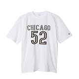 [チャンピオン] Tシャツ 半袖 丸首 綿100% キシリトール加工 グラフィックプリント ショートスリーブフットボールTシャツ メンズカジュアル C3-Z336 ホワイト