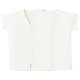 コンビミニ 半袖ワンタッチ肌着2枚組 50～60 オフホワイト