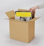 段ボール 収納ボックス / LP（12インチ）レコード 50枚用 （縦置き） 10箱セット