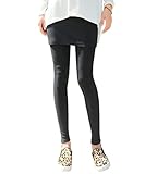 マタニティ スカート 付き レギンス パンツ レディース カジュアル (L)