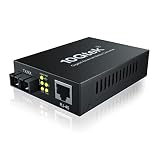 ipolex 1.25G ギガビット 光メディアコンバーター、10/100/1000M RJ45から1000M マルチモード 2芯 SCファイバー、内蔵SCモジュール、最大550m