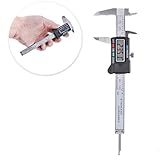 ノギス デジタル 物差し 4インチ キャリパー ステンレス 電子LCD 外径 内径 段差 深さ 測定範囲0.01-100mm コンパクト