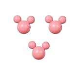 アルファタカバ ディズニー ミッキー取っ手シリーズ ツマミつまみ 3個セット ピンク