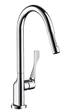 Hansgrohe(ハンスグローエ) アクサーチッテリオ シングルレバー引出式キッチンシャワー混合水栓 (ハンスグローエ ジャパン公式・日本規格適合品)