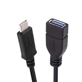 CY ケーブル USB-C USB 3.1 Type-C オス - USB 3.0-A メス 10Gbps OTG データ電源ケーブル ストレートタイプ