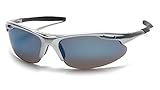 Pyramex Safety Avante Eyewear, Silver Frame, Ice Blue Lens [並行輸入品]