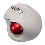 ナカバヤシ 小型BT静音5ボタン レーザー式親指トラックボール／グレージュ MUS-TBLF225GY