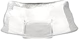 Badash Crystal D242S SQ - SILVER LEAF BOWL 12 in.