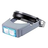 BGOOD眼鏡式拡大鏡ヘッドルーペ 拡大鏡メガネ ヘッドルーペ レンズ 1.5倍 2倍 2.5倍 3.5倍 4枚精密作業に宝石鑑定読書最適 [並行輸入品]