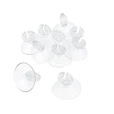 uxcell サクションカップ　水槽の吸盤　ソフトプラスチック　クリア　6mm　27mm　14g　10個入り