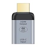 タイプ C HDMI 変換ケーブル USB Cメス-HDMIオスアダプター タイプC-Hdmiコンバーターは最大4K 60Hzをサポート タイプCアダプターは3Dビジュアルエフェクトをサポート Windows/Android/Os X