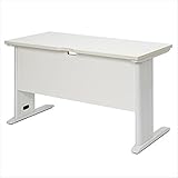 R・Fヤマカワ スチール脚デスク 天板カラー：ホワイト W1200×D600×H700mm RFSLD-1260WH-L ホワイト×ホワイト