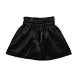 EP21170 サテンフレアーミニスカート　黒