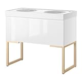 GODMORGON/ VITVIKEN 洗面台（引き出し×1） 88 / ホワイト バーチ[イケア]IKEA（S69891225）