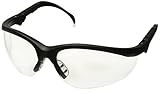 Crews KD312AF Klondike Plus Ratchet Temple Safety Glasses with Black Frame and Gray Anti-Fog Lens an