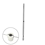 KKmoon ダブルヘッド ニブラーカッターアクセサリー カッターポール ニブル金属カッティングシート 360度調節可能 ドリルアタッチメント 電動工具付属品 切削工具