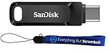 SanDisk (サンディスク) 1TB Type-C ウルトラデュアルドライブ スマートフォン、タブレット、コンピューター用 (SDDDC3-1T00-G46) 2-in-1 USBフラッシュドライブ Type-A & Type-Cペンドライブバンドル(1) Stromboliストラップ付き。