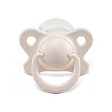 LittleForBig Adult Baby Pacifier Dummy for ADULT BABY ABDL Butterfly Kiss Binky Ivory by LittleForBi