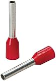 Greenlee 471 / 8 AWG 18 by 14 mm Long DIN InsulatedワイヤFerrules、レッド、1000-pack