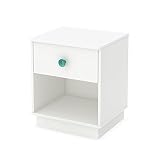 South Shore Little Monsters 1-Drawer Night Stand, Pure White [並行輸入品]