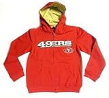 San Francisco 49ers子供用フルZip刺繍パーカースウェットシャツ( M ( 5 / 6 ) )