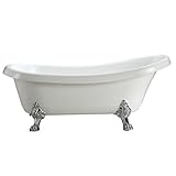 Vinnova 212063-bat-wh Clermont 63インチx 28インチSoaking浴槽、、、ホワイト