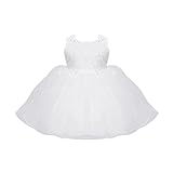 Cutelove 子供ドレス 夏 キッズ レース 女の子 ガールズ 可愛い チュチュドレス フォーマル 素敵 お嬢様ワンピース 赤ちゃん プリンセスドレス ホワイト