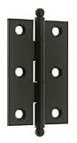 プロフェッショナルグレード品質純正ソリッド真鍮3 " x 2 "キャビネットヒンジby IDH (ペアでの販売) 3" x 2" 83020-10B 1