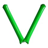 プロモショップ スティックバルーン 応援グッズ 2本組 10セット (緑色)