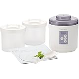 TANICA 【温度調節機能で市販・カスピ海・ケフィアヨーグルト / 納豆・甘酒に対応】 ヨーグルティア スタートセット ホワイト YM-1200-NW