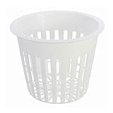 amzmonnsuta 10個入り 水耕栽培 プラスチック ポット 鉢 ネット ガーデン 植物育成カップ バスケット かご鉢