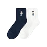 【2足セット】POLO RALPH LAUREN オーガニックコットン混 スタジオバイザシーベア ポロベア ショート丈 ソックス メンズ レディース 92009650 23-25cm 01.ネイビー・オフホワイト