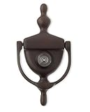Deltana DKV630U10B Door Knocker with Viewer 1-3/4-Inch Max Door Thickness [並行輸入品]