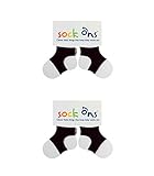 Sock Ons 6-12 Months - TWIN PACK Gift Wrap Available (Black Twin Pack) by Sock Ons