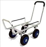 ALUMIS 伸縮スライド式アルミ製四輪ハウスキャリー コンテナ2個積み ソフトウレタンノーパンクタイヤ