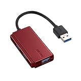 バッファロー BUFFALO USB3.0 バスパワー 3ポートハブ レッド コンパクトモデル BSH3U105U3RD 【Windows/Mac対応】