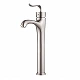 Kraus FVS-13800BN Coda Single Lever Vessel Bathroom Faucet, Brushed Nickel by Kraus