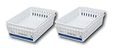 Plastic Rectangular Storage Trays Baskets Organization Bundle - Set of 4 by FriendShip Shop