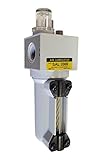 PneumaticPlus SAL2000M-N02B-MEP Miniature Compressed Air Lubricator 1/4 NPT - Metal Bowl, Bracket by