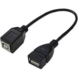 変換名人 USBケーブル 20㎝ A メス to B メス USBAB/BB20