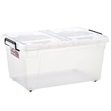 《6個セット》 大容量 59L 収納ボックス 収納ケース タッグボックス L-66C (N) ナチュラルクリア