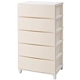 サンカ ルームス(ROOM'S) 5段 ワイド チェスト(幅54 奥行42) サンドホワイト 前面マット仕上げ RSD-S545(SWH)