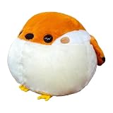 Ziuuihu鳥 ぬいぐるみ nutcracker plush pillow かわいい 丸い シマエナガ ぬいぐるみ 鳥30/40センチメートルぬいぐるみ、シミュレーション脂肪丸いスズメ＆シジュウカラ、ぬいぐるみぬいぐるみ本物そっくり動物人形、ソフト鳥枕、子供のためのかわいいギフトの女の子を詰め，40cm, 白 (40cm ブラウン)