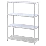 山善(YAMAZEN) メタルラック本体 ホワイト 86.5×39×121cm 木製棚板2枚セット 耐荷重250kg ICM-12874J(WH) WB