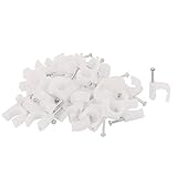 DealMux 42pcs 27ミリメートルロングシルバートーンコンクリートのセメントの壁ワイヤーアンカーネイルズ