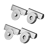 コモライフ はさんでつけるマグネットボタン 2セット組 シルバー マグネット ボタン バッグ 鞄 ハンドメイド